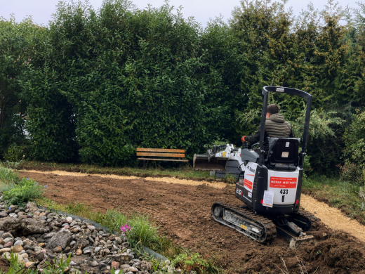 Minibagger bei Erd- und Baggerarbeiten in Heidenheim